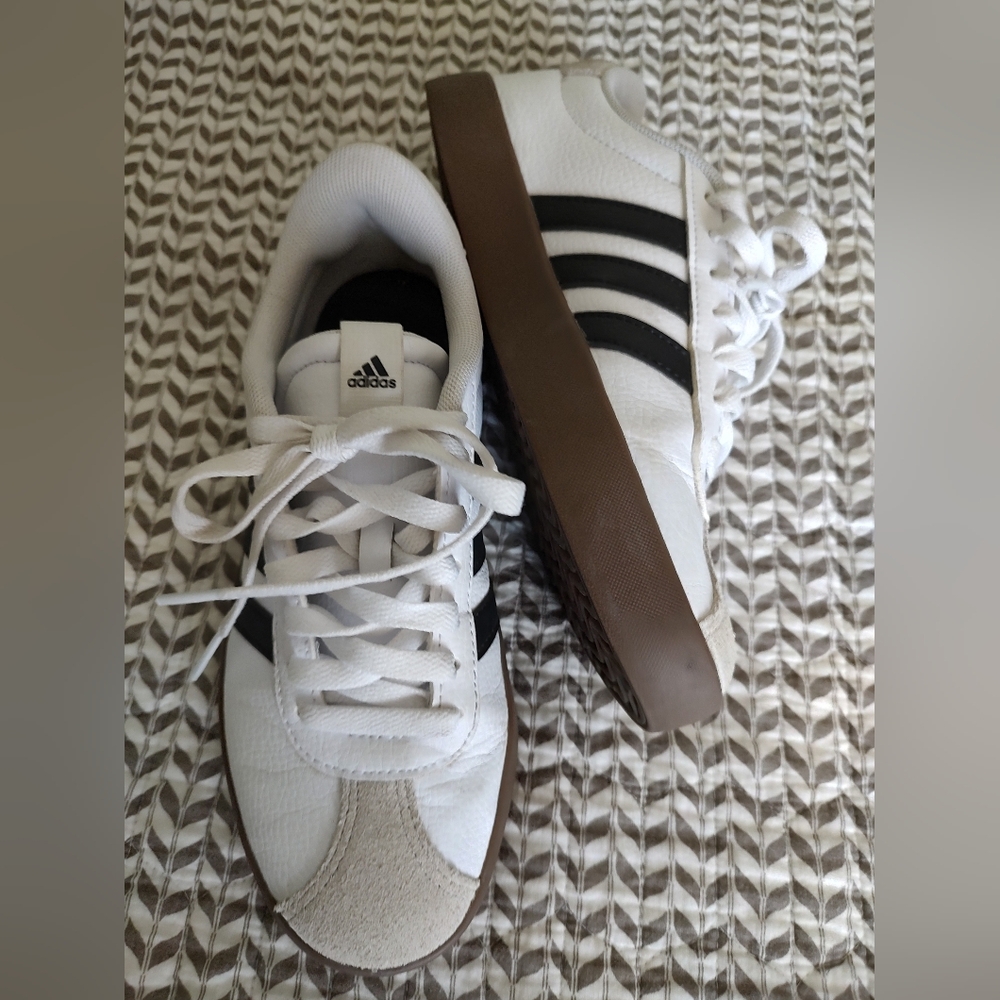 Adidas White and Black Classic Sneakers